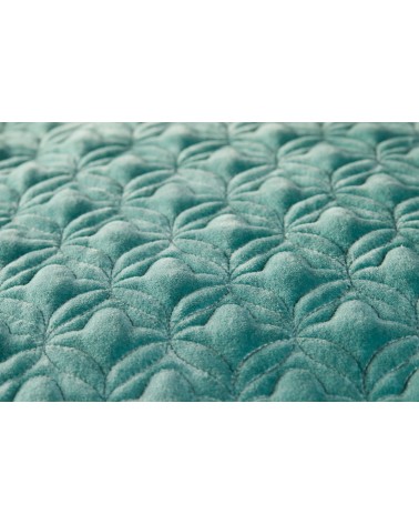 Leafy Stitch square cushion_Blue_UV_UV_45x45