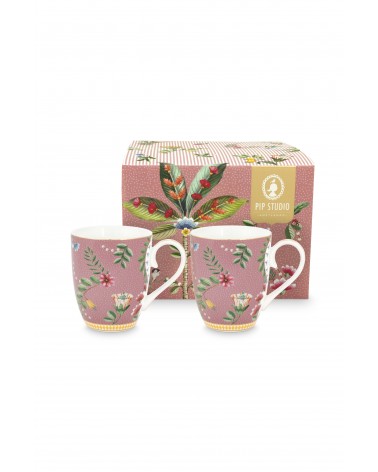 Set/2 Mug Small La Majorelle Pink 145ml