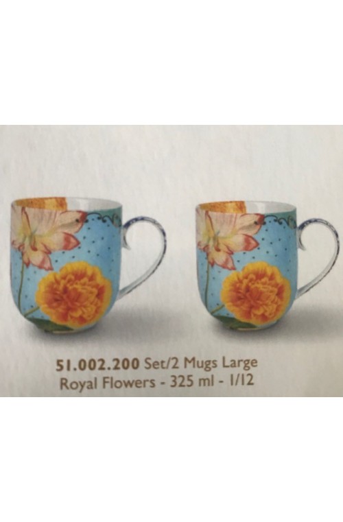 Set/2 Mugs Large Royal 325ml