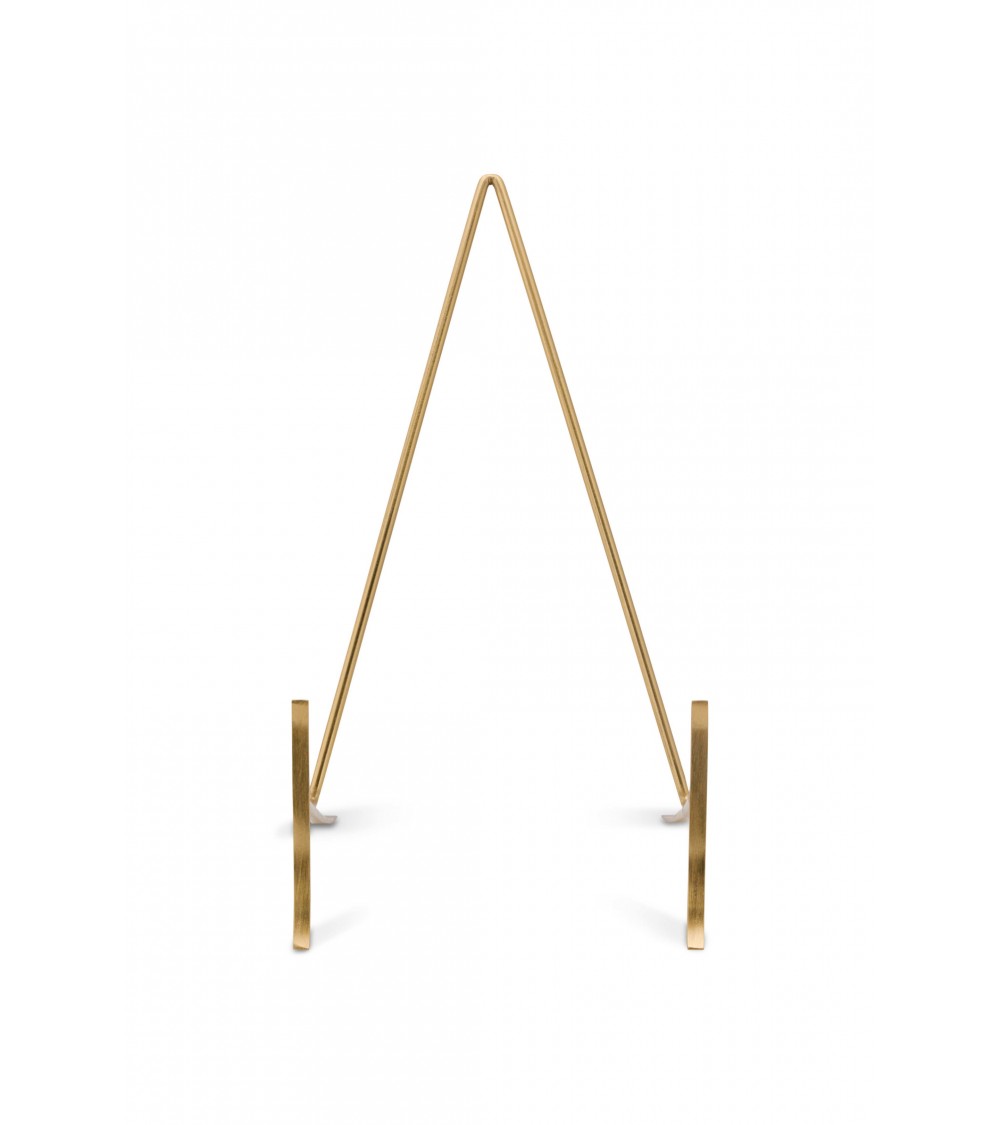 Set/2 Plate Stand Large Gold 1