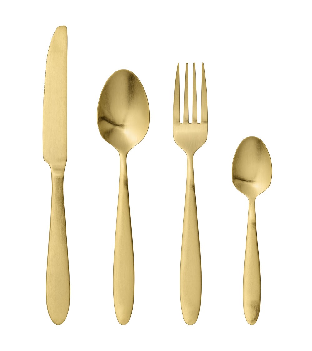 Cutlery, Go Fi set/4 gold