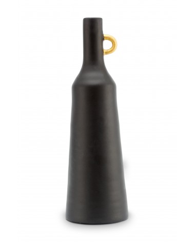 Vase Ceramic Black 34cm