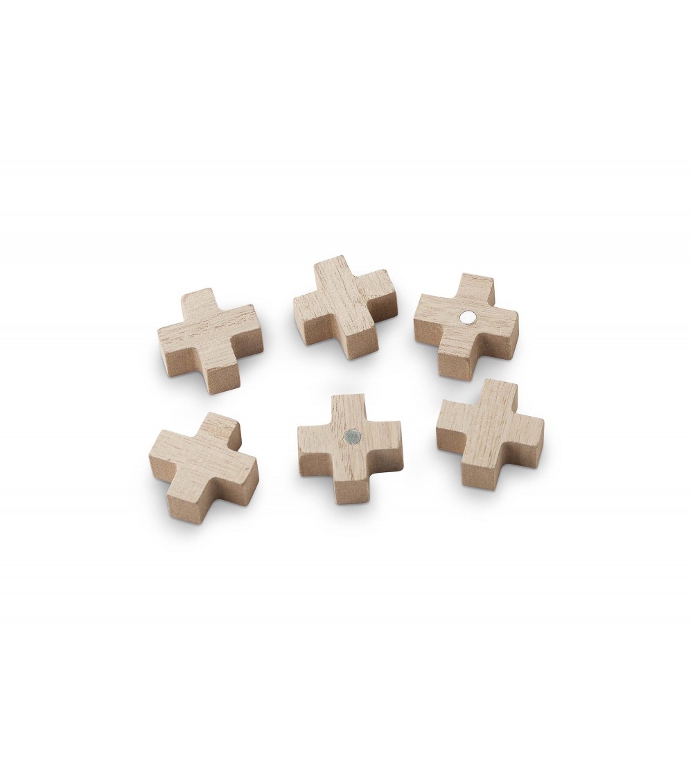 Set/6 Wooden Magnets Cross